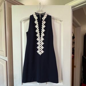 Lilly Pulitzer shift dress with white trim